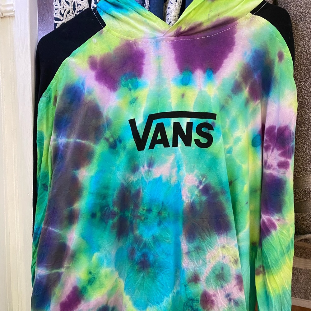 custom vans hooded shirt
